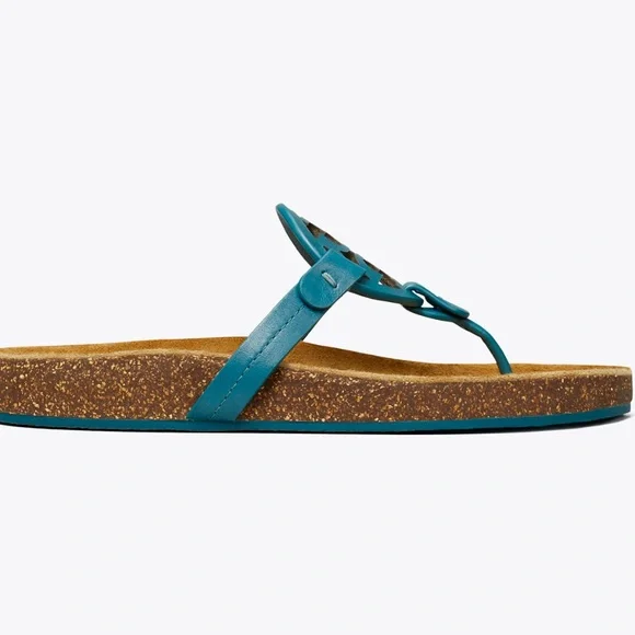 NWT Tory Burch brisk blue Millers with box and dust bag - Picture 4 of 11